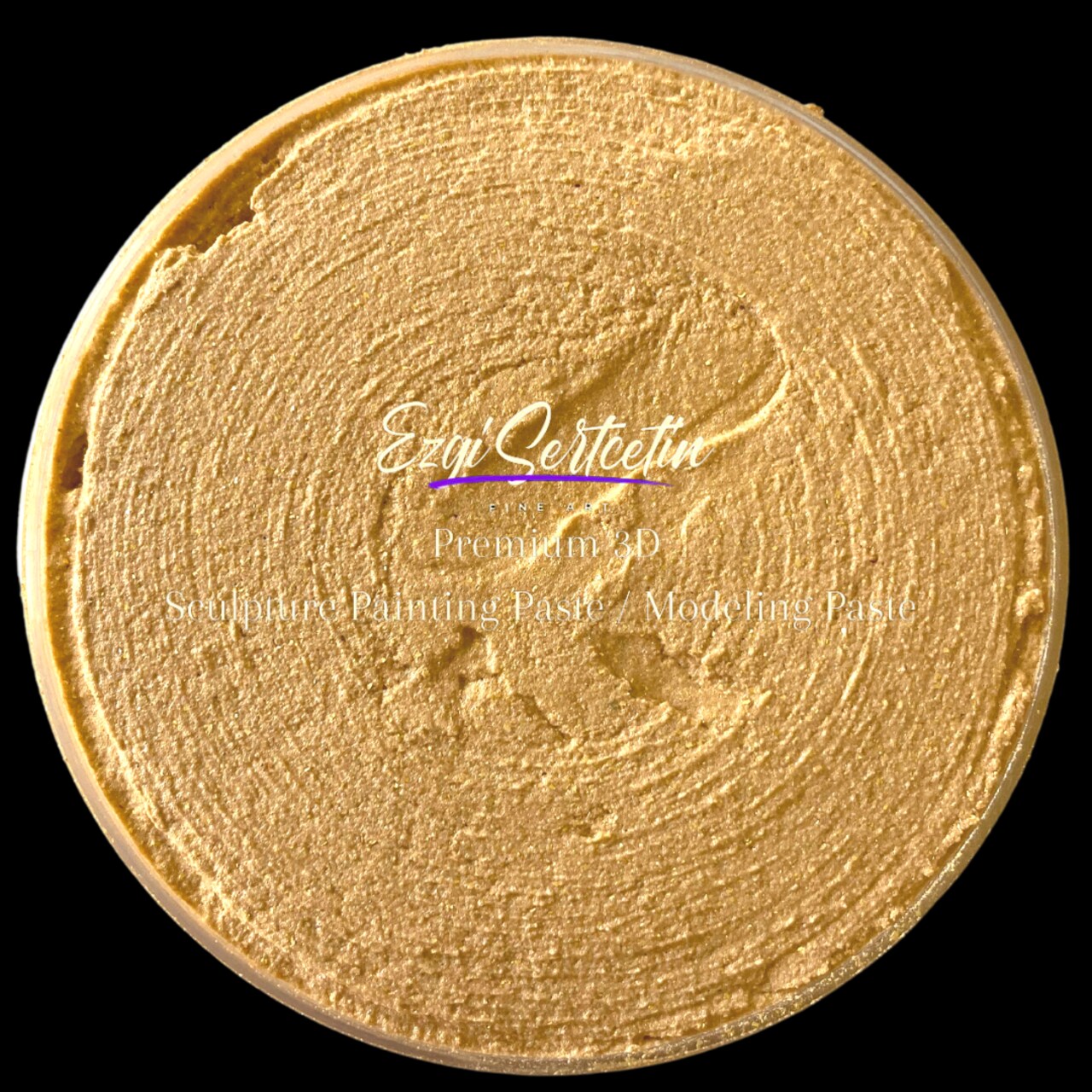 3D Premium Sculpture Painting Paste|Texture Paste|Decorative Plaster|Ready to Use|Ideal for Artwork|Stencil|Flowers|Texture|Art Relief|New Formula| 6 oz by Volume|Ezgi Sertcetin